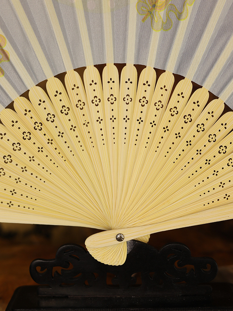夏天扇子古风扇子折叠扇子古风折扇汉服扇新中式女扇舞蹈扇小扇子